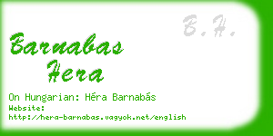 barnabas hera business card
